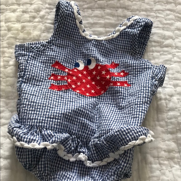 Other - Appliqué Crab One piece Swim Suit